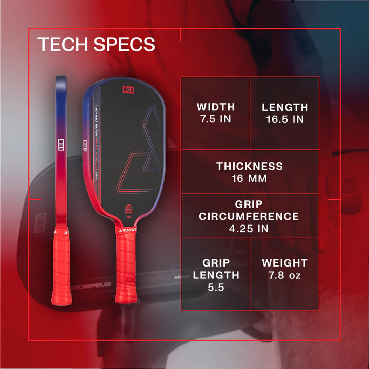 JOOLA Agassi Edge Heat Vision 16mm