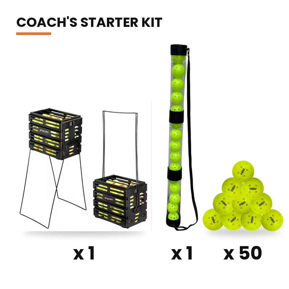 Coach's Starter Kit – Ball Cart, 50 Balls & Carry Tube
