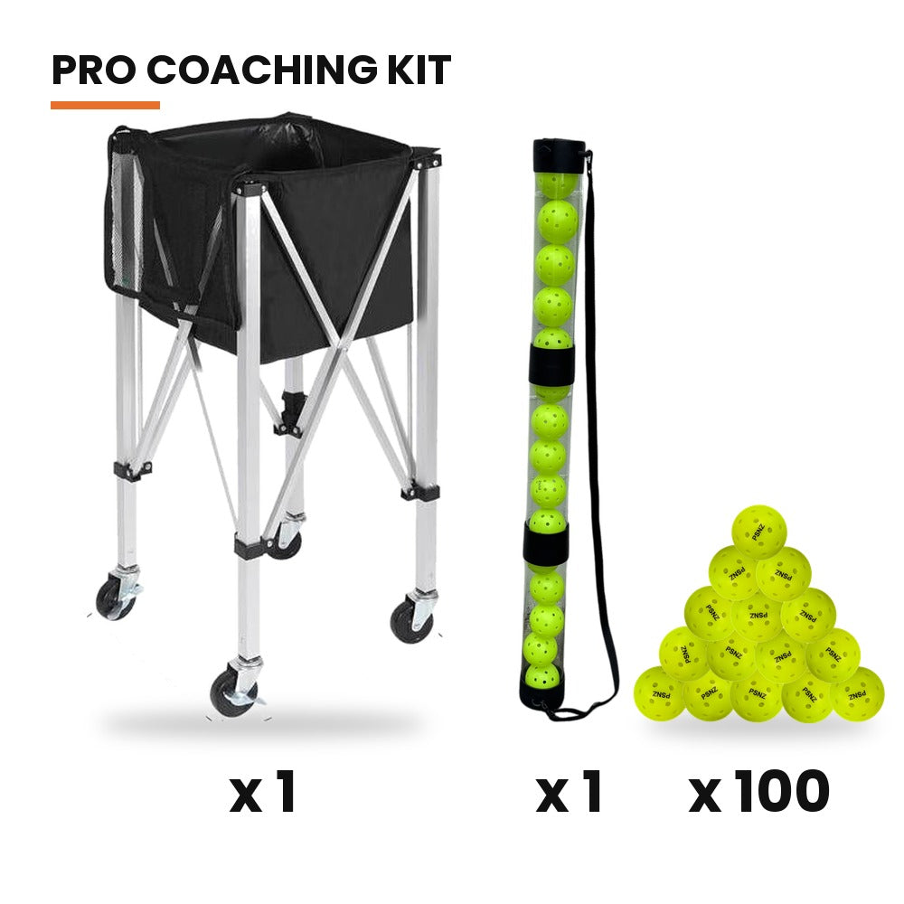 Pro Coaching Kit – Deluxe Ball Cart, 100 Balls & Carry Tube
